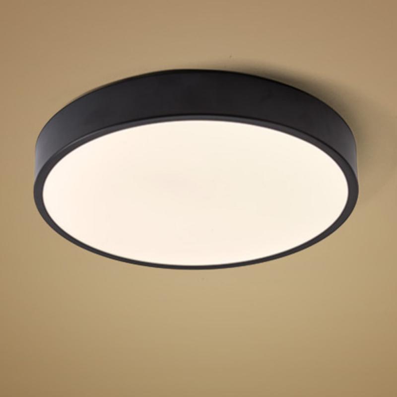 OSRAM Orbis Flache LED-Deckenleuchte Slim Moia 28cm in Schwarz 20W Warmweißes Licht