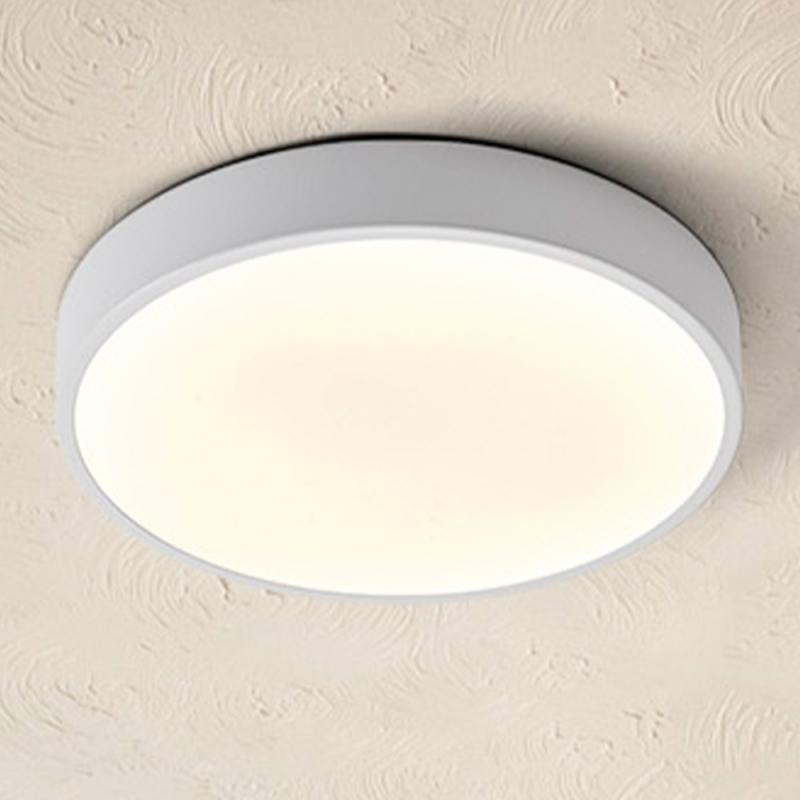 OSRAM Orbis Flache LED-Deckenleuchte Slim Moia Ø 48 cm in Weiß 36W Warmweißes Licht