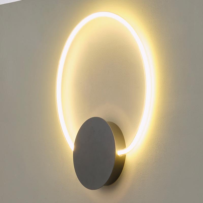 Osram Wandleuchte Decor Aura in Anthrazit / Transparent dimmbar mit warmweißem Licht - imposantes Filament-Design