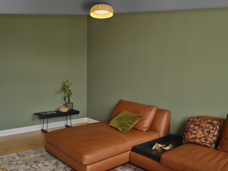 OSRAM Deckenleuchte Decor Bamboo Paper aus nachhaltigem Bambuspapier mit warmweißer LED - Ø 40 cm