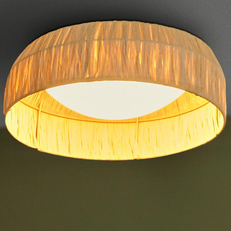 OSRAM Deckenleuchte Decor Bamboo Paper aus nachhaltigem Bambuspapier mit warmweißer LED - Ø 50 cm