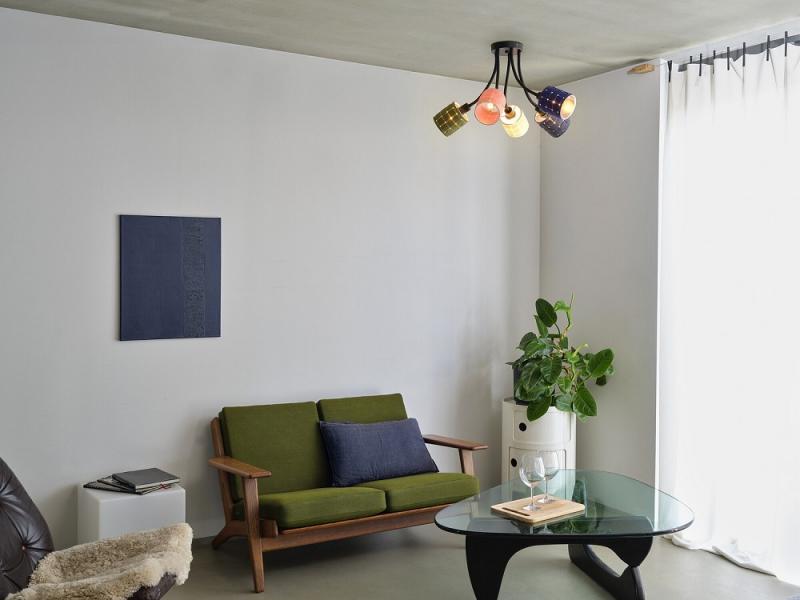 OSRAM Deckenleuchte Decor Felt Weaving Cans Multicolor aus Filz / Stahl mit 5 x E14 Fassung