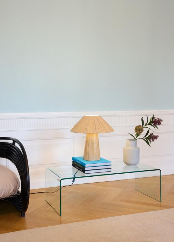 OSRAM Tischleuchte Decor Bamboo Paper Hut aus nachhaltigem Bambuspapier mit E27 Fassung Ø 40 cm