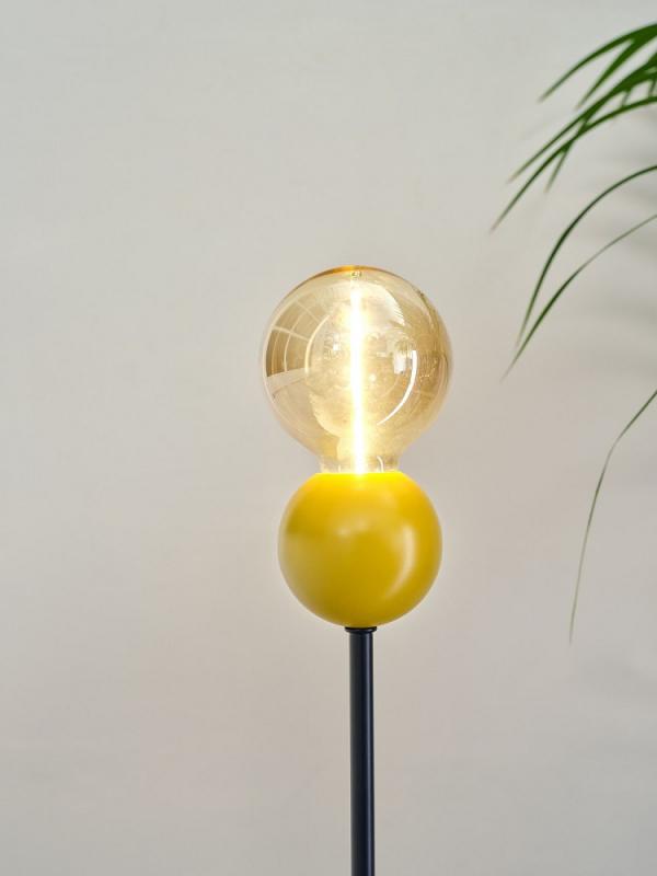 OSRAM Tischleuchte Decor Bubble in Gelb aus Metall mit E27 Fassung