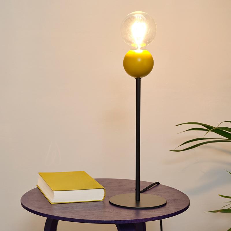 OSRAM Tischleuchte Decor Bubble in Gelb aus Metall mit E27 Fassung