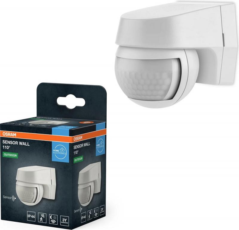 OSRAM Sensor Wall Outdoor Bewegungsmelder Aufbau IP44 weiß