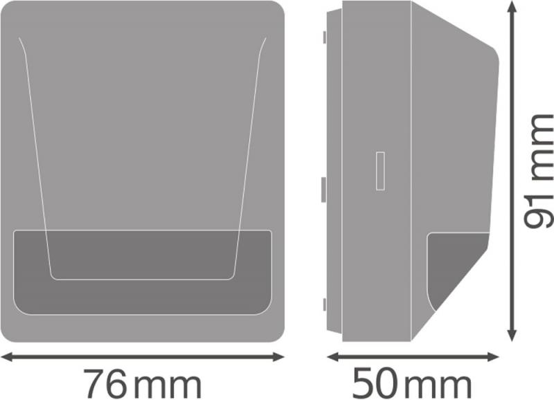 OSRAM Sensor Wall Outdoor Bewegungsmelder Aufbau IP55 weiß - Bewegungs- und Lichtsensor für bündige Deckenmontage, Weiß, IP55-Schutz, für Eingangsbereiche
