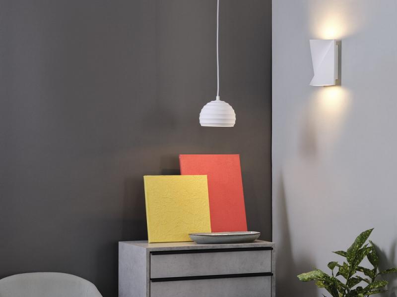 Osram Gips Wandleuchte Decor Origami Swan in Weiß mit mit G9-Fassung