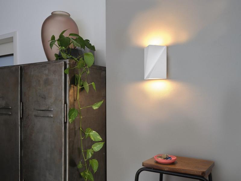 Osram Gips Wandleuchte Decor Origami Swan in Weiß mit mit G9-Fassung