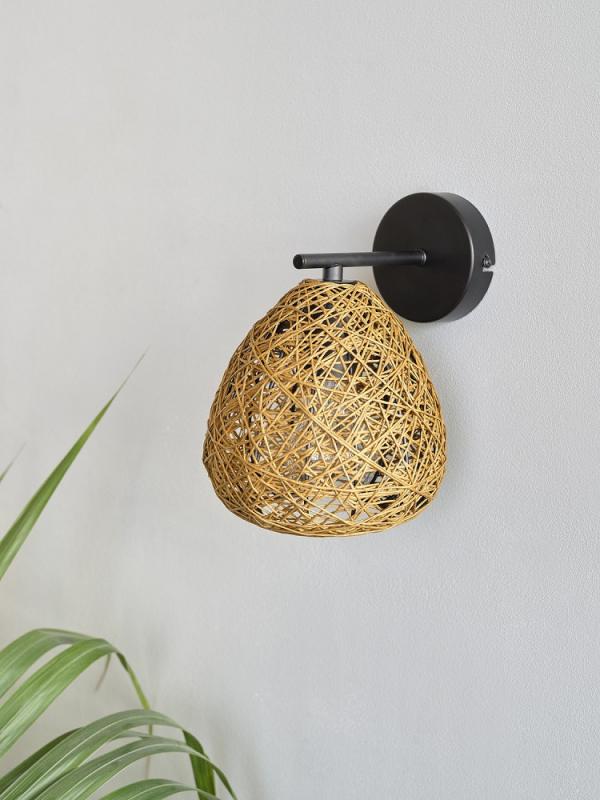 OSRAM Wandleuchte Decor Paper Drop aus Papier in Tropfenform mit E27 Fassung beige