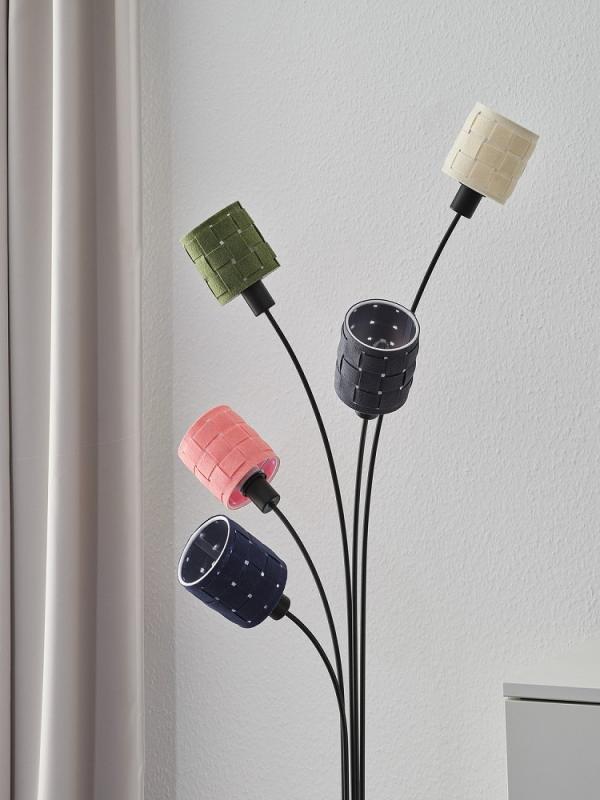 OSRAM Stehleuchte Decor Felt Weaving Cans Multicolor aus Filz / Stahl mit 5 x E14 Fassung