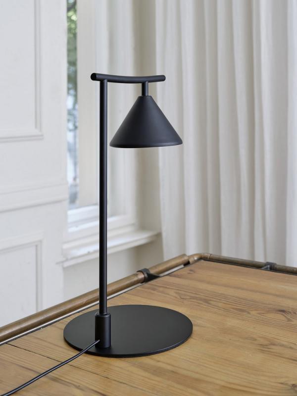 Osram Tischleuchte Decor Fuji aus Stahl in Schwarz mit warmweißem Licht
