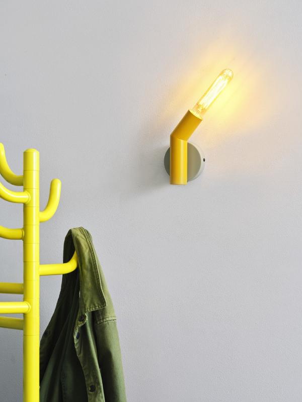 OSRAM Wandleuchte Decor Straw in Gleb/ Grau aus Metall mit E27 Fassung