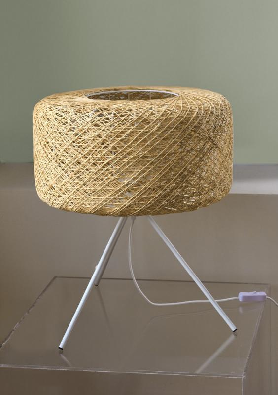 OSRAM Tischlampe Decor Bale aus Papier mit E27 Fassung beige