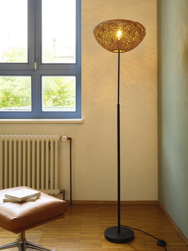 OSRAM Stehleuchte Decor Paper Drop aus Papier in Tropfenform mit E27 Fassung beige - 3-flammig