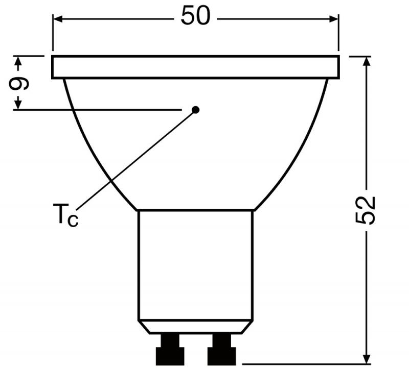 Ledvance GU10 PAR16 Reflektor 60° 6,1W wie 80W dimmbarer warmweißer Strahler 3000K 90Ra mit hoher Farbwiedergabe