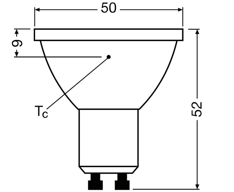Ledvance GU10 PAR16 Reflektor 36° 8W wie 100W dimmbarer warmweißer Strahler 3000K