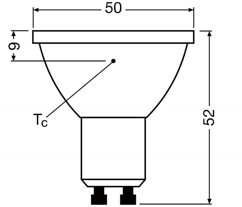 OSRAM Superstar LED GU10 Strahler PAR16 dimmbar 36° Ausstrahlwinkel 6,1W wie 80W warmweißes Licht mit schmalem Abstrahlwinkel