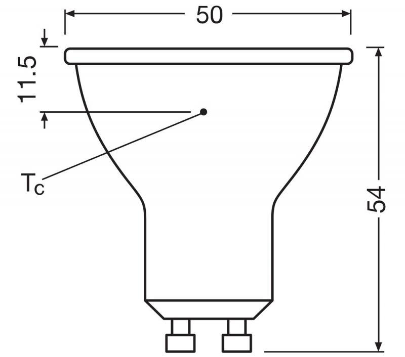 Ledvance GU10 PAR16 LED Spot 36° 6.1W wie 80W 3000K warmweißes Licht