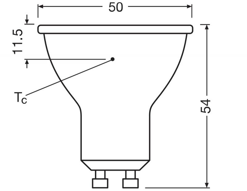 Ledvance GU10 PAR16 LED Spot 60° 6.1W wie 80W 2700K warmweißes Licht