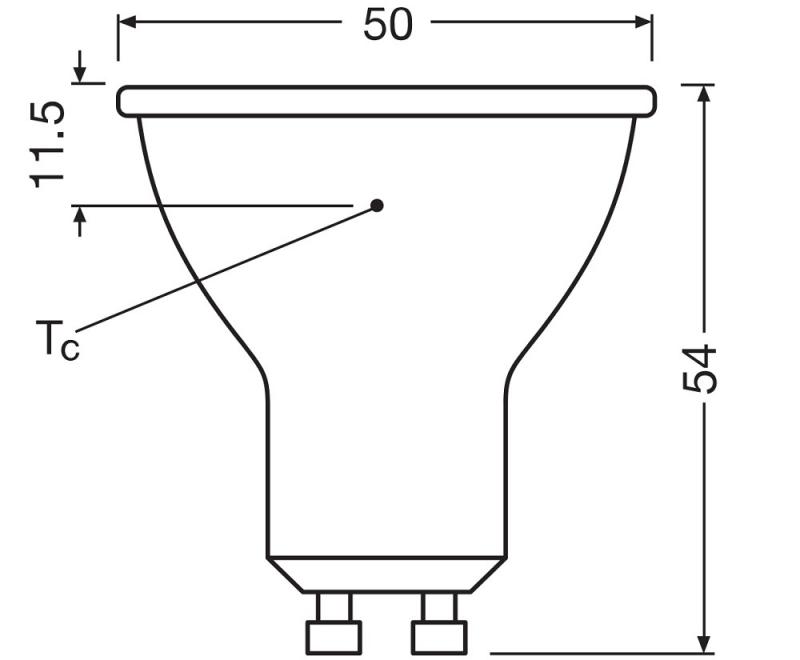 5er Pack Ledvance GU10 PAR16 Reflektor 36° 3.7W wie 50W dimmbarer warmweißer Strahler 2700K 90Ra hohe Farbwiedergabe