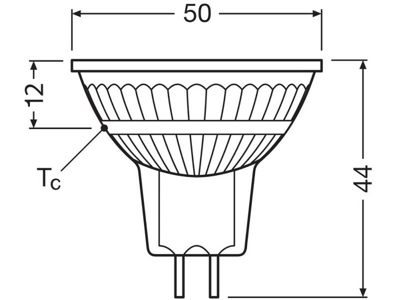Ledvance GU5.3 MR16 LED Strahler 120° 2W wie 20W 2700K warmweißes Licht - 12V Niedervolt
