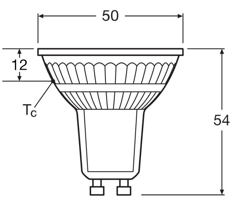Ledvance GU10 PAR16 LED Spot 36° 3.7W wie 50W 2700K warmweißes Licht