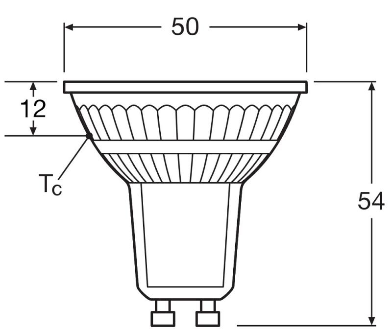 Ledvance GU10 PAR16 LED Spot 120° 3.1W wie 32W 3000K warmweißes Licht