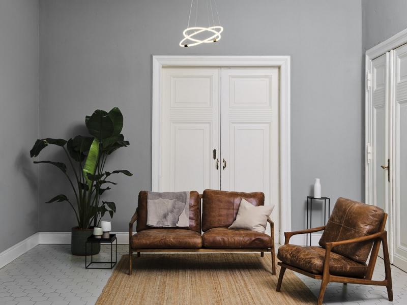 Osram Pendelleuchte Decor Celestio in Anthrazit / Transparent 3-stufige dimmbar mit warmweißem Licht - imposantes Filament-Design