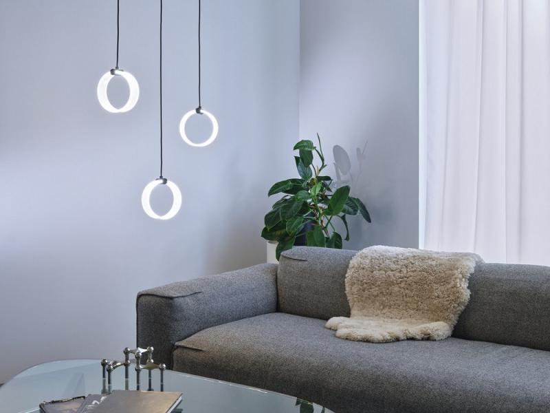 OSRAM Pendelleuchte Decor Circle 3-flammig in Schwarz 20W - CLICKCCT - Sehr vielseitig durch eine wählbare Lichtfarbe