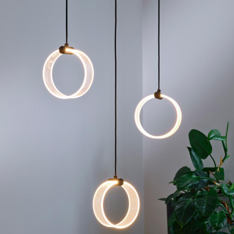 OSRAM Pendelleuchte Decor Circle 3-flammig in Schwarz 20W - CLICKCCT - Sehr vielseitig durch eine wählbare Lichtfarbe