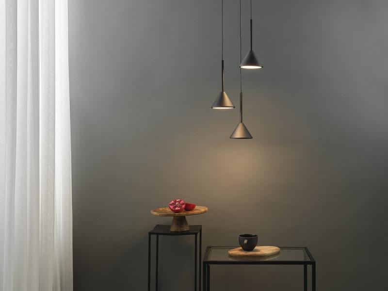 Osram 3-flammige Pendelleuchte Decor Fuji aus Stahl in Schwarz mit warmweißem Licht