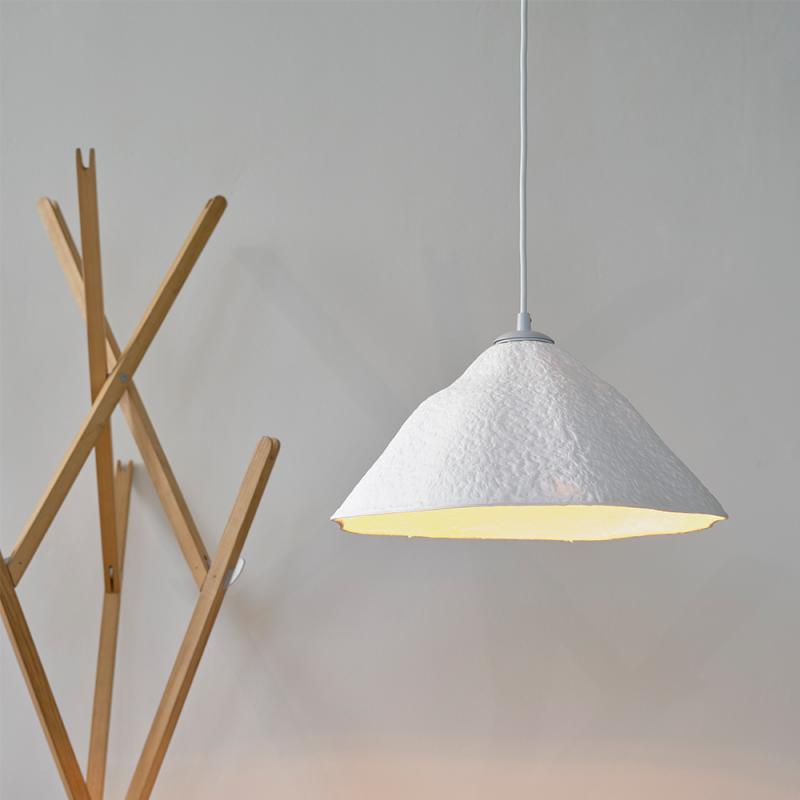 OSRAM Pendelleuchte Decor Lotus Leaf 1-flammig weiß aus Metall und Pappmaschee für E27