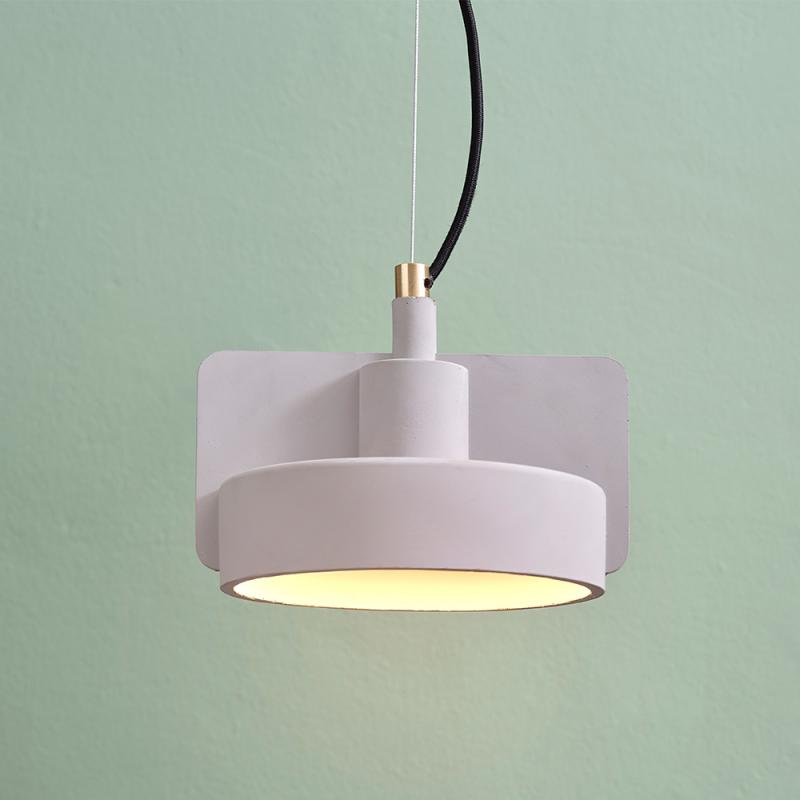 Osram Ausdruckssarke Pendelleuchte Decor Mold aus Beton und Metall in Grau mit E27-Fassung Ø 23 cm