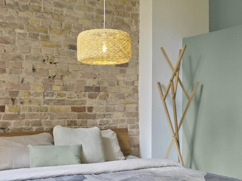 OSRAM Pendelleuchte Decor Paper Bale aus Papier mit E27 Fassung beige