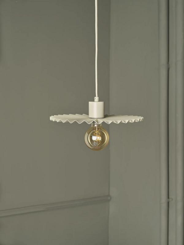 OSRAM Pendelleuchte  Decor Plissee Beige aus Stahl mit E27 Fassung - Textilkabel
