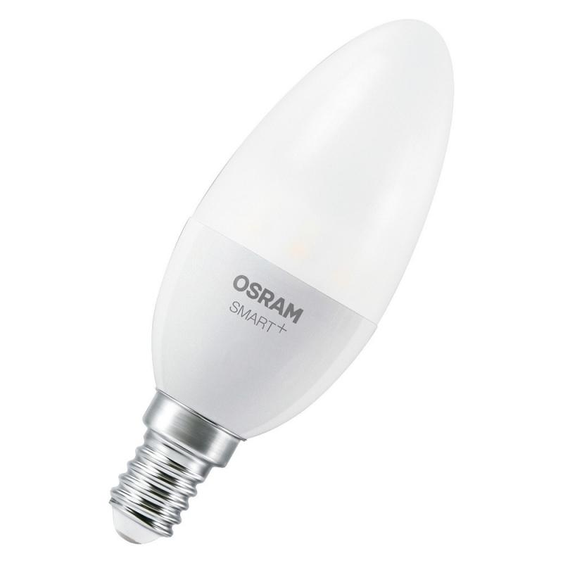 OSRAM E14 SMART+ MATTER Classic B40 LED-Lampe 4,9W wie 40W Multicolor 2700-6500K - Matter over WiFi, App- und Sprachsteuerung, 16 Mio. Farben