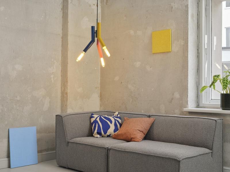 OSRAM Pendelleuchte Decor Straw in Multicolor aus Metall mit E27 Fassungen