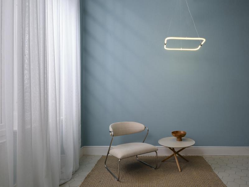 Osram Pendelleuchte Decor Tetragon in Anthrazit / Transparent 3-stufige dimmbar mit warmweißem Licht - imposantes Filament-Design