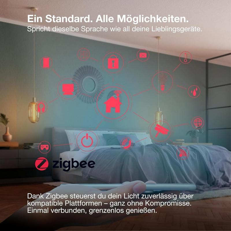 4er Set OSRAM SMART+ LED Spot GU10 Zigbee DIMM 4,7W wie 50W 45° warmweiss 2700K