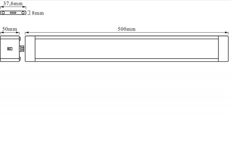 2er Set 50cm OSRAM LED Lichtleisten Cabinet LED Slim Sensor Two Light