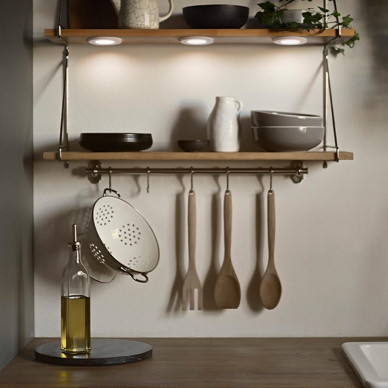 OSRAM  Undercabinet Spot Magnet 75mm 8.5W 830 Dimmbar - Spotleuchten für Unterschrankbeleuchtung warmweißes Licht