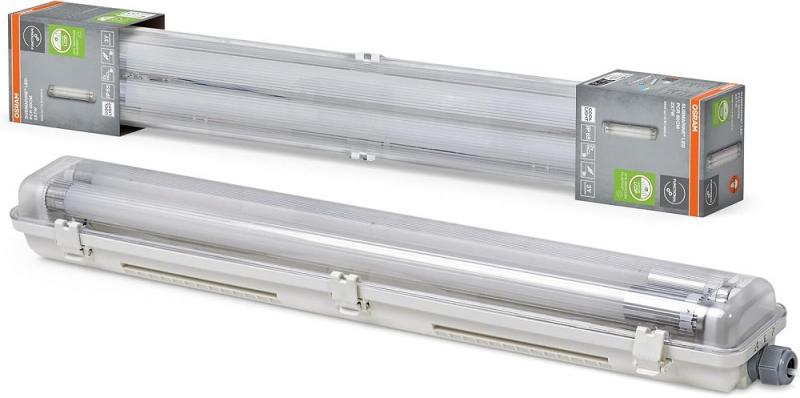 60cm OSRAM Recycled Plastic LED Feuchtraumleuchte 2x7W 4000K IP65 staubdicht, strahlwassergeschützt