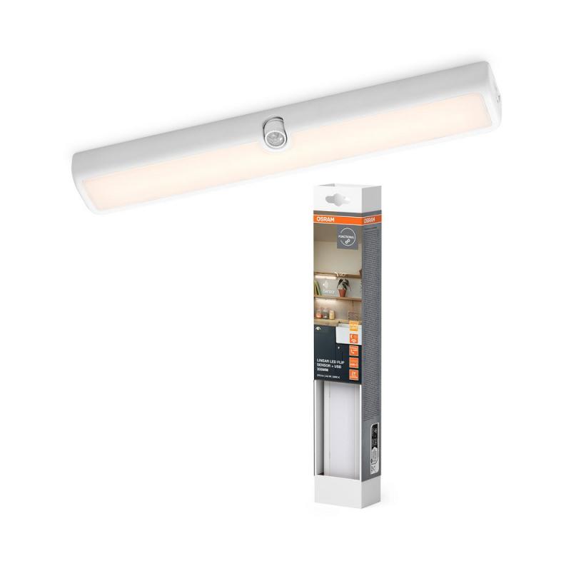 30cm OSRAM mobile Lichtleiste LINEAR LED FLIP mit Sensor dimmbar warwmeißes Licht