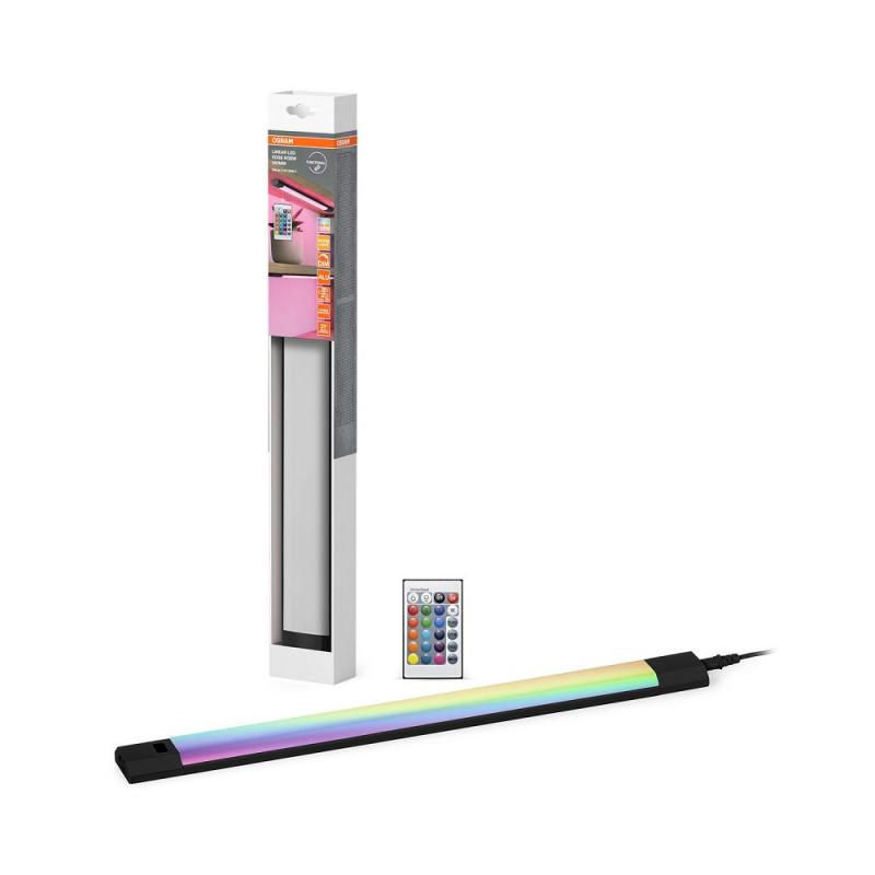 50cm OSRAM LED Lichtleiste Linear Edge Sensor RGBW DIM Remote Control schwarz