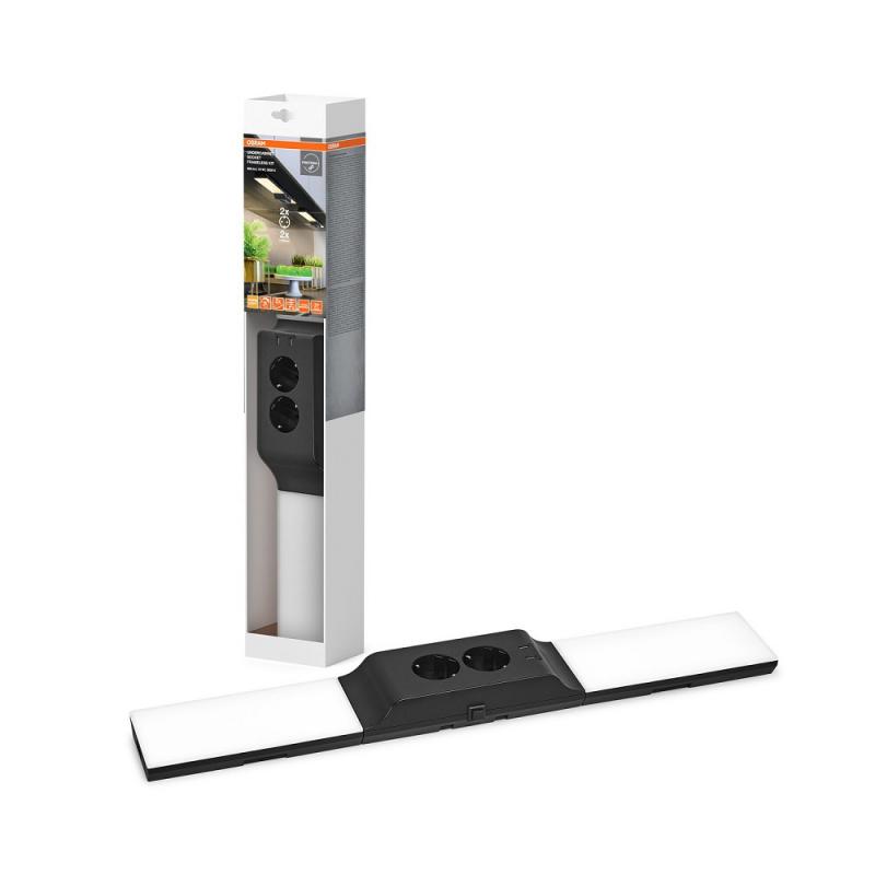 OSRAM LED Unterbauleuchte UNDERCABINET SOCKET FRAMELESS dimmbar schwarz