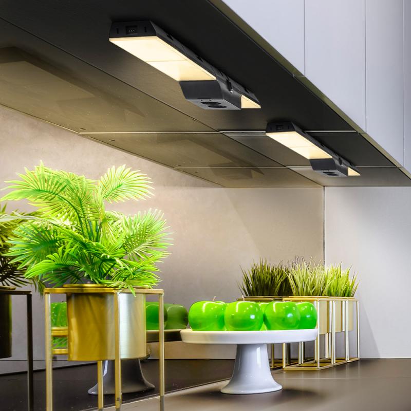 OSRAM LED Unterbauleuchte UNDERCABINET SOCKET FRAMELESS dimmbar schwarz