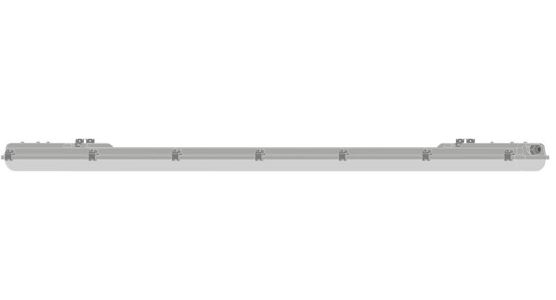 LEDVANCE DAMP PROOF HOUSING Leergehäuase für 2 Röhren 150cm IP65