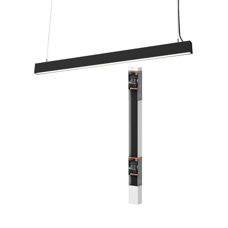 112cm OSRAM OFFICE Line Cuboid Dimmbare Büroleuchte Pendelleuchte 42W 4000K in Schwarz