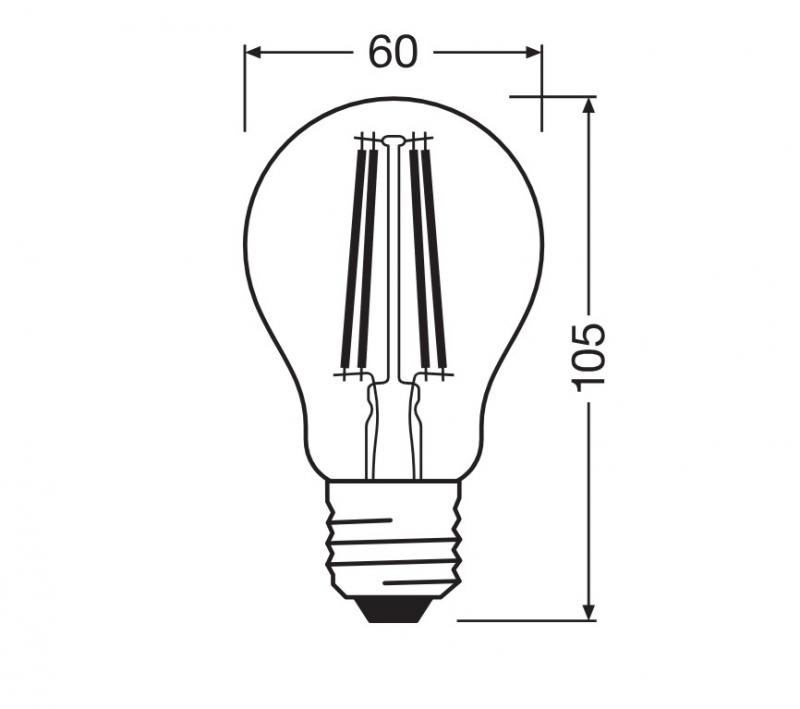 OSRAM E27 LED Lampe E27 Superstar Classic dimmbar 5,9 W wie 60W warmweisses Licht für Wohnräume